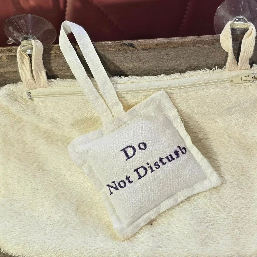 bridal new‎ mom spa day gift do not disturb pillow sign terry bath bag suction